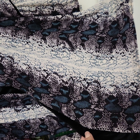 Boutique Kimono Cardigan Snake print velvet trim  Bohemian retro festival  party - Picture 6 of 8